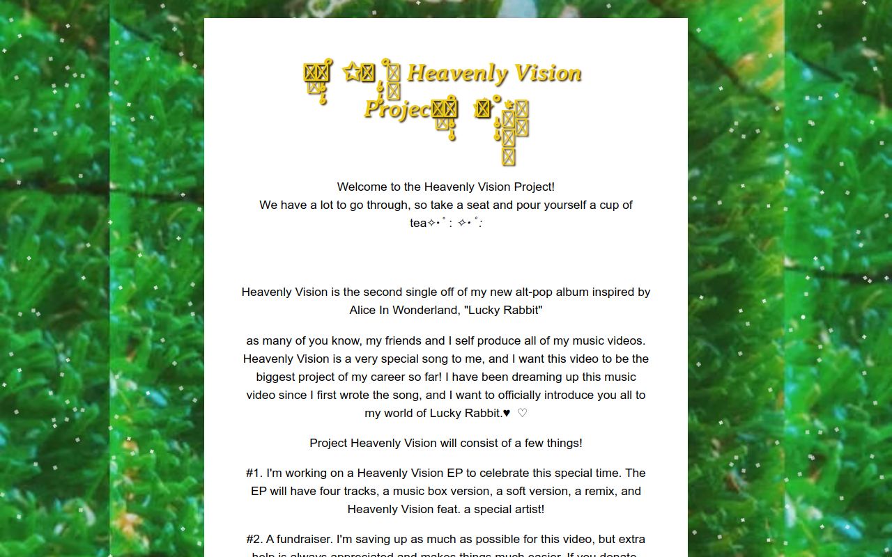 Project Heavenly Vision